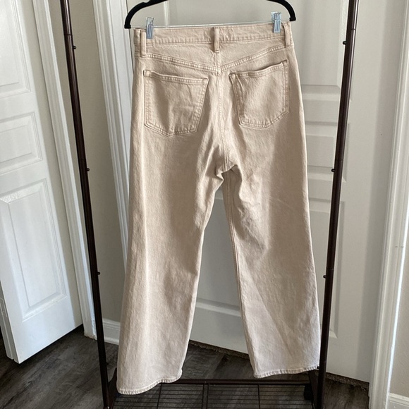 Abercrombie High Rise 90s Relaxed Jeans In Oat Size 29/8r - Picture 7 of 9